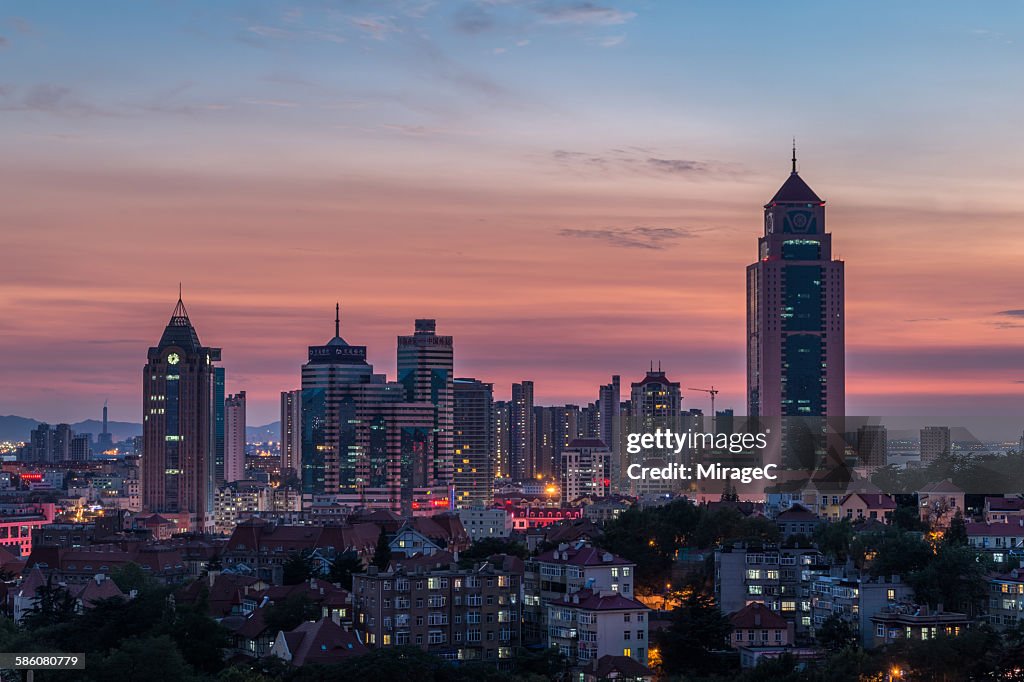 Qingdao City Night View