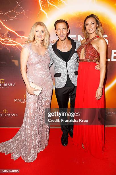 Frauke Ludowig, Marcel Remus and Lilly Becker attend the Remus Lifestyle Night 2016 on August 4, 2016 in Palma de Mallorca, Spain.