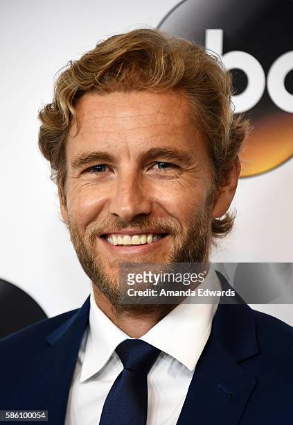 Actor Brett Tucker attends the Disney ABC Television Group TCA Summer Press Tour on August 4, 2016 in Beverly Hills, California.