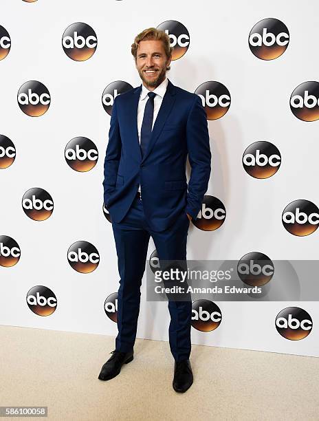 Actor Brett Tucker attends the Disney ABC Television Group TCA Summer Press Tour on August 4, 2016 in Beverly Hills, California.