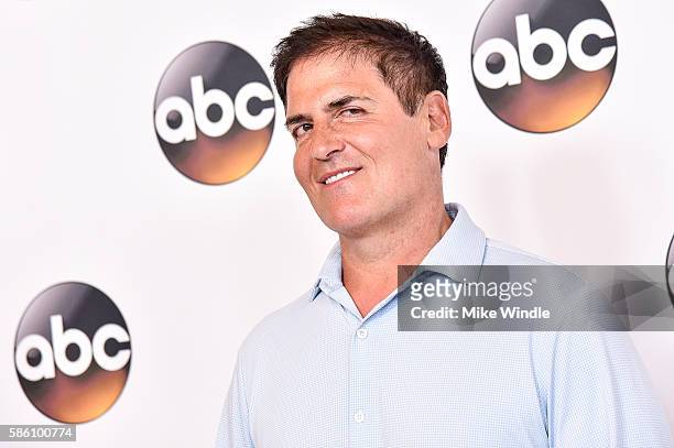Businessman Mark Cuban attends the Disney ABC Television Group TCA Summer Press Tour on August 4, 2016 in Beverly Hills, California.
