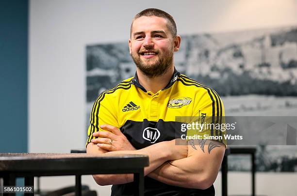 Hurricanes captain Dane Coles during the Super Rugby Final media opportunity at Westpac Stadium on August 5, 2016 in Wellington, New Zealand.
