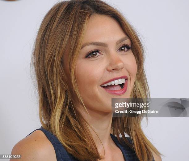 Actress Aimee Teegarden arrives at the Disney ABC Television Group TCA Summer Press Tour at the Beverly Hilton Hotel on August 4, 2016 in Beverly...