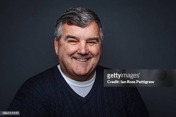 portrait of middle-aged businessman - chubby men stock-fotos und bilder