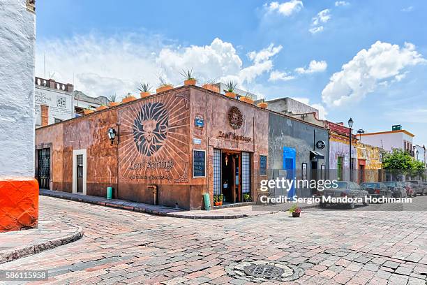 querétaro, mexico - el león de santiago wine bar & delicatessen - estado de querétaro - fotografias e filmes do acervo