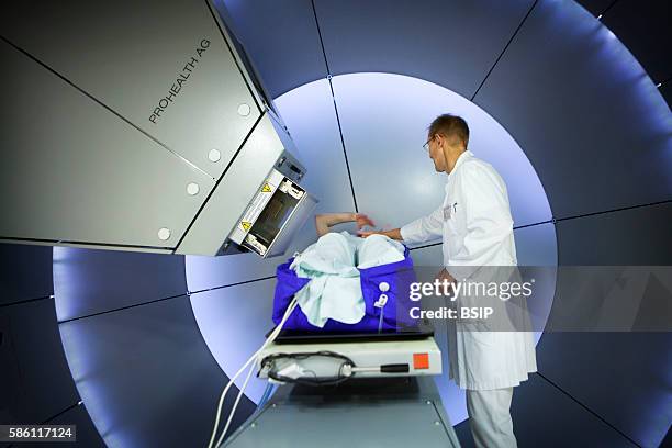 Reportage at the Rinecker Proton Therapy Center in Munich, Germany. The center has the latest equipment for proton therapy treatment. Proton therapy...