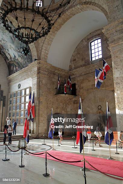 Dominican Republic, Santo Domingo, Ciudad, Colonia, Calle Las Damas, Panteon de La Patria Nacional, National Pantheon monument.