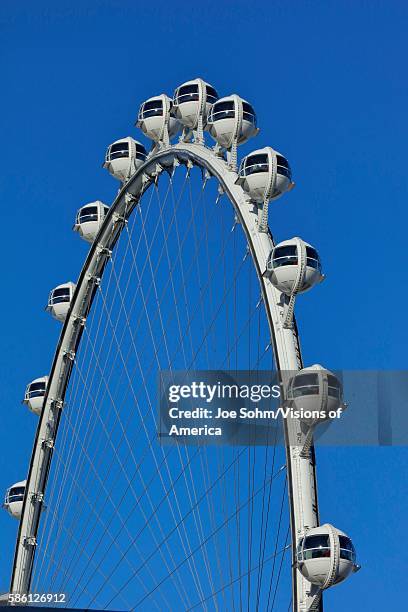 Las Vegas, Nevada, USA - The High Roller Ferris Wheel off the Strip in Las Vegas, Nevada, USA.