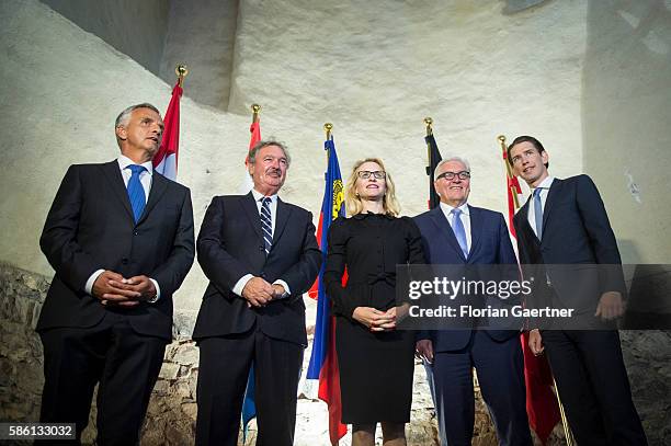 Didier Burkhalter, Foreign Minister of Switzerland, Jean Asselborn, Foreign Minister of Luxembourg, Aurelia Frick, Foreign Minister of Liechtenstein,...