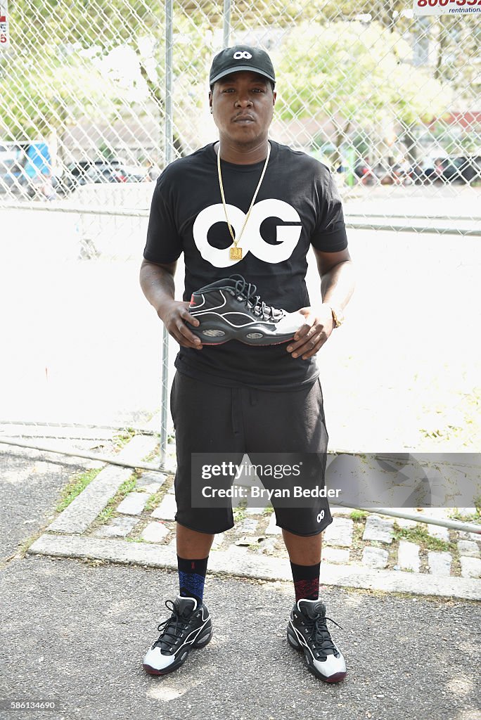 Rapper Jadakiss attends the Launch of the new Reebok Question Mid