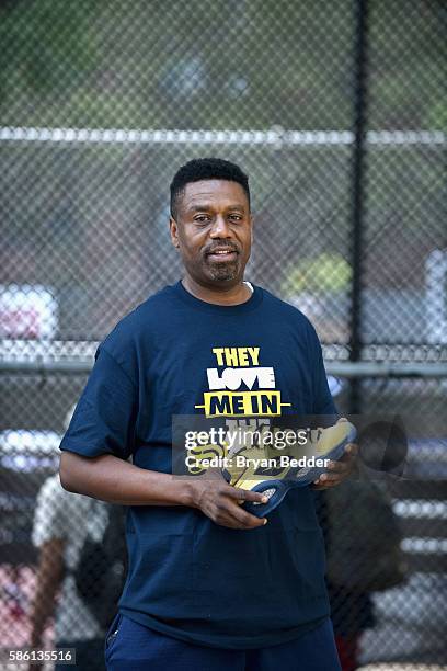 Entertainer's Basketball Classic CEO Greg Marius attends the Launch of the new Reebok Question Mid EBC & A5 with Cam'ron and Jadakiss at Rucker Park...