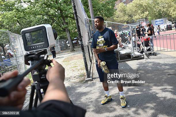 Entertainer's Basketball Classic CEO Greg Marius attends the Launch of the new Reebok Question Mid EBC & A5 with Cam'ron and Jadakiss at Rucker Park...