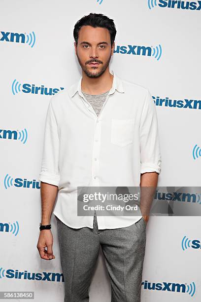 Actor Jack Huston visits the SiriusXM Studios on August 5, 2016 in New York City.