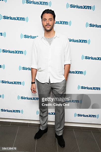 Actor Jack Huston visits the SiriusXM Studios on August 5, 2016 in New York City.