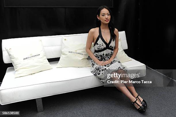 Actress Yuki Mamiya attends 'Kaze ni nureta onna' photocall during the 69th Locarno Film Festival on August 5, 2016 in Locarno, Switzerland.