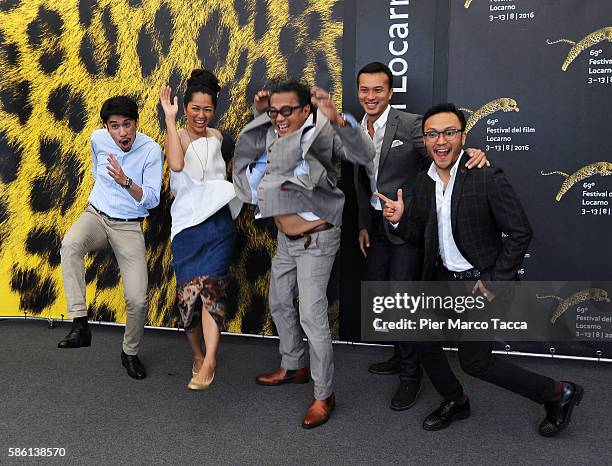 Actor Iedil Putra, Actress Prisia Nasution, Actor Nicholas Saputra, Director Dain Iskandar Said and Shaheizy Sam attend 'Interchange' photocall...