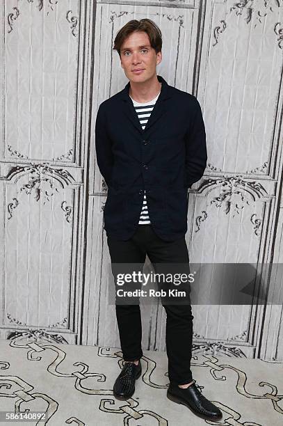 Cillian Murphy poses for a photo at AOL Build at AOL HQ on August 5, 2016 in New York City.