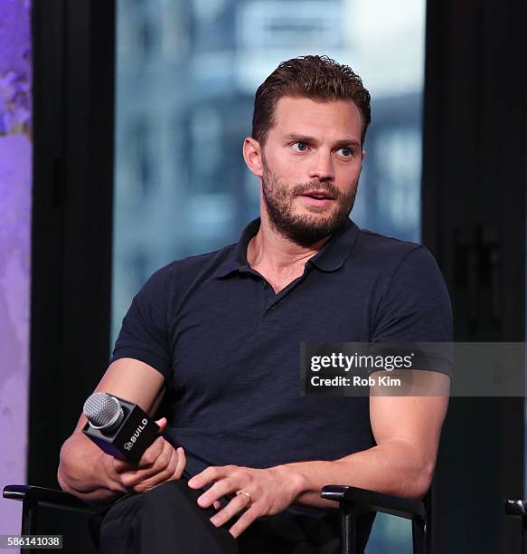 Jamie Dornan discusses his new film, "Anthropoid" at AOL Build at AOL HQ on August 5, 2016 in New York City.