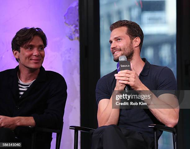 Cillian Murphy and Jamie Dornan discuss their new film, "Anthropoid" at AOL Build at AOL HQ on August 5, 2016 in New York City.