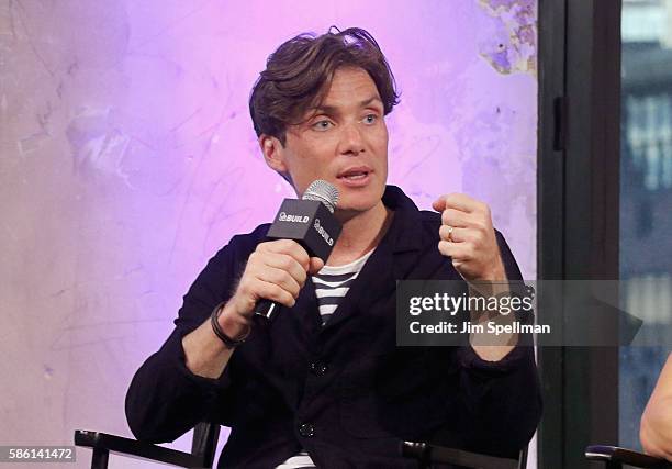Actor Cillian Murphy attends AOL Build Presents Sean Ellis, Jamie Dornan and Cillian Murphy, "Anthropoid" at AOL HQ on August 5, 2016 in New York...