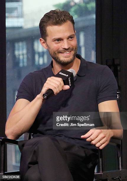Actor Jamie Dornan attends AOL Build Presents Sean Ellis, Jamie Dornan and Cillian Murphy, "Anthropoid" at AOL HQ on August 5, 2016 in New York City.