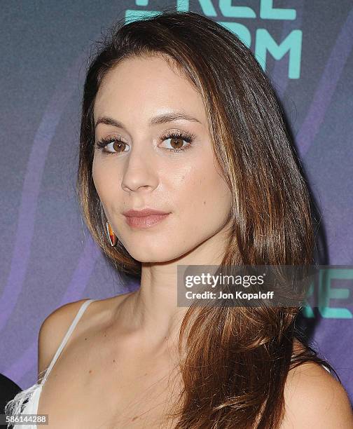 Actress Troian Bellisario arrives at Disney ABC Television Group Hosts TCA Summer Press Tour at the Beverly Hilton Hotel on August 4, 2016 in Beverly...