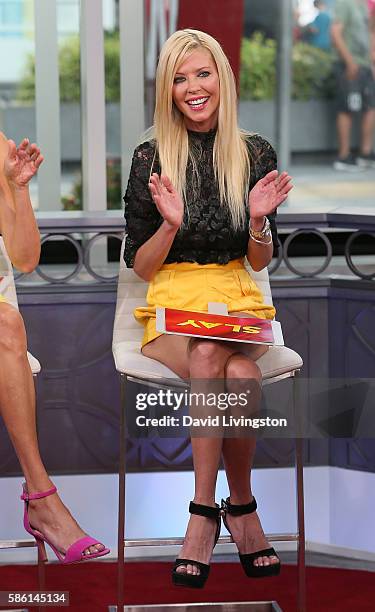 Actress Tara Reid visits Hollywood Today Live at W Hollywood on August 5, 2016 in Hollywood, California.