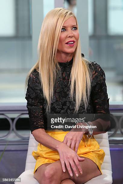 Actress Tara Reid visits Hollywood Today Live at W Hollywood on August 5, 2016 in Hollywood, California.