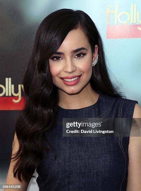 Actress Sofia Carson visits Hollywood Today Live at W Hollywood on August 5, 2016 in Hollywood, California.