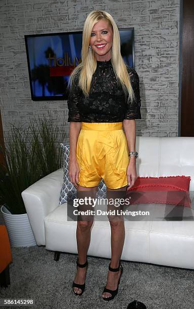 Actress Tara Reid visits Hollywood Today Live at W Hollywood on August 5, 2016 in Hollywood, California.