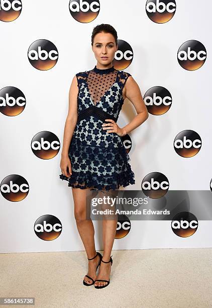 Actress Camilla Luddington attends the Disney ABC Television Group TCA Summer Press Tour on August 4, 2016 in Beverly Hills, California.