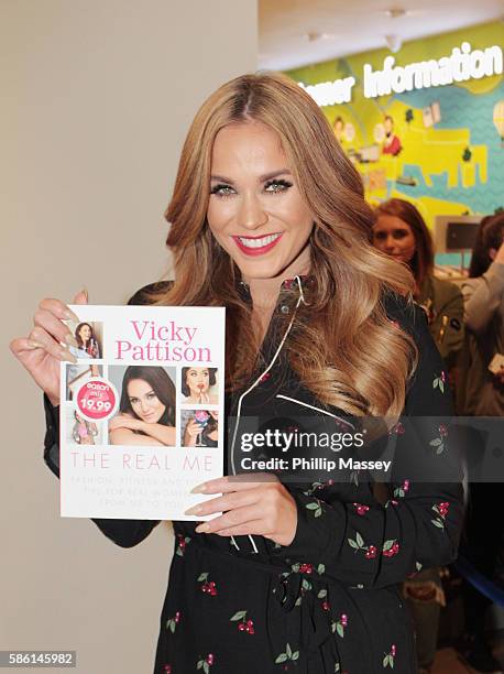 Vicky Pattison signs copies of her book "The Real Me: Fashion, Fitness And Food Tips For Real Women" at Easons on August 5, 2016 in Dublin, Ireland.