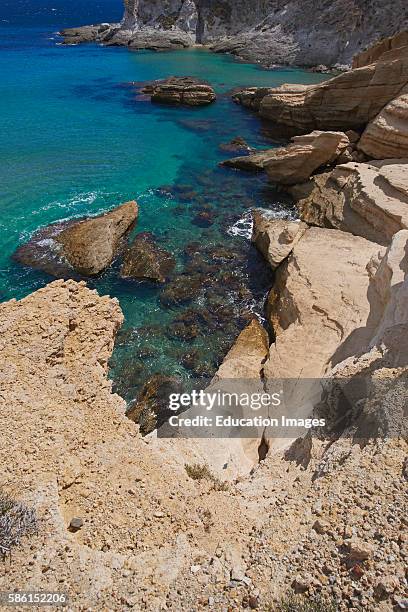 Cabo de Gata, Del Plomo Beach, Cala del Plomo, Cabo de Gata-Nijar Natural Park, Biosphere Reserve, Almeria, Spain.