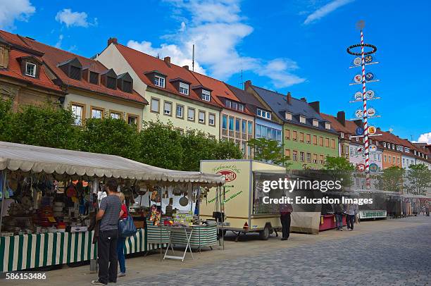 Bayreuth, Maximilian street, Upper Franconia, Franconia, Bavaria, Germany.