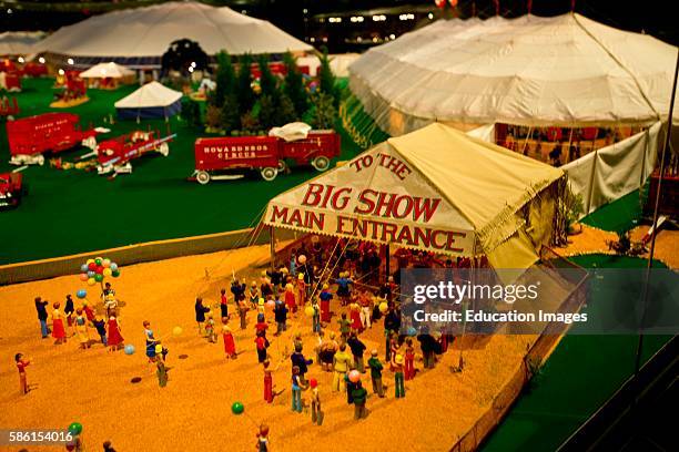 North America, USA, Florida, Sarasota, Ringling Estate Grounds, Circus Museum, Miniature Circus.