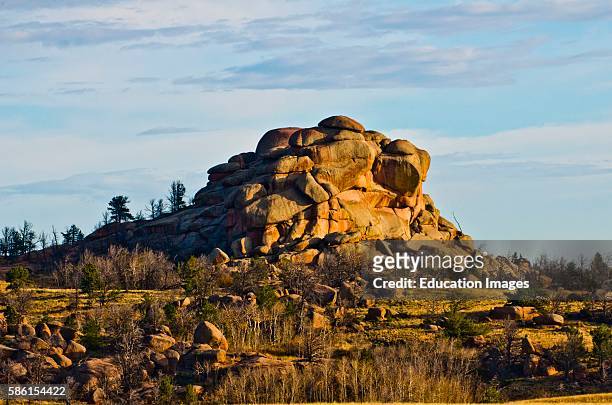 North America, USA, Wyoming, Buford, Vedauvoo Recreation Area, Unique Rock formations of Sherman Granite.