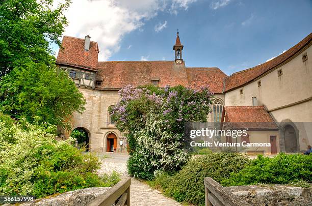 st. wolfgang's church of rothenburg ob der tauber (germany) - rothenburg stock pictures, royalty-free photos & images