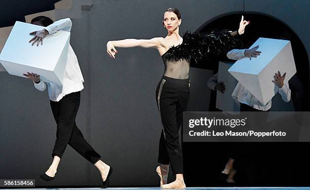 The Housekeeper Anna Tikhomirova in the Bolshoi Ballet's production of "The Taming of the Shrew" choreographed by Jean-Christophe Maillot at The...