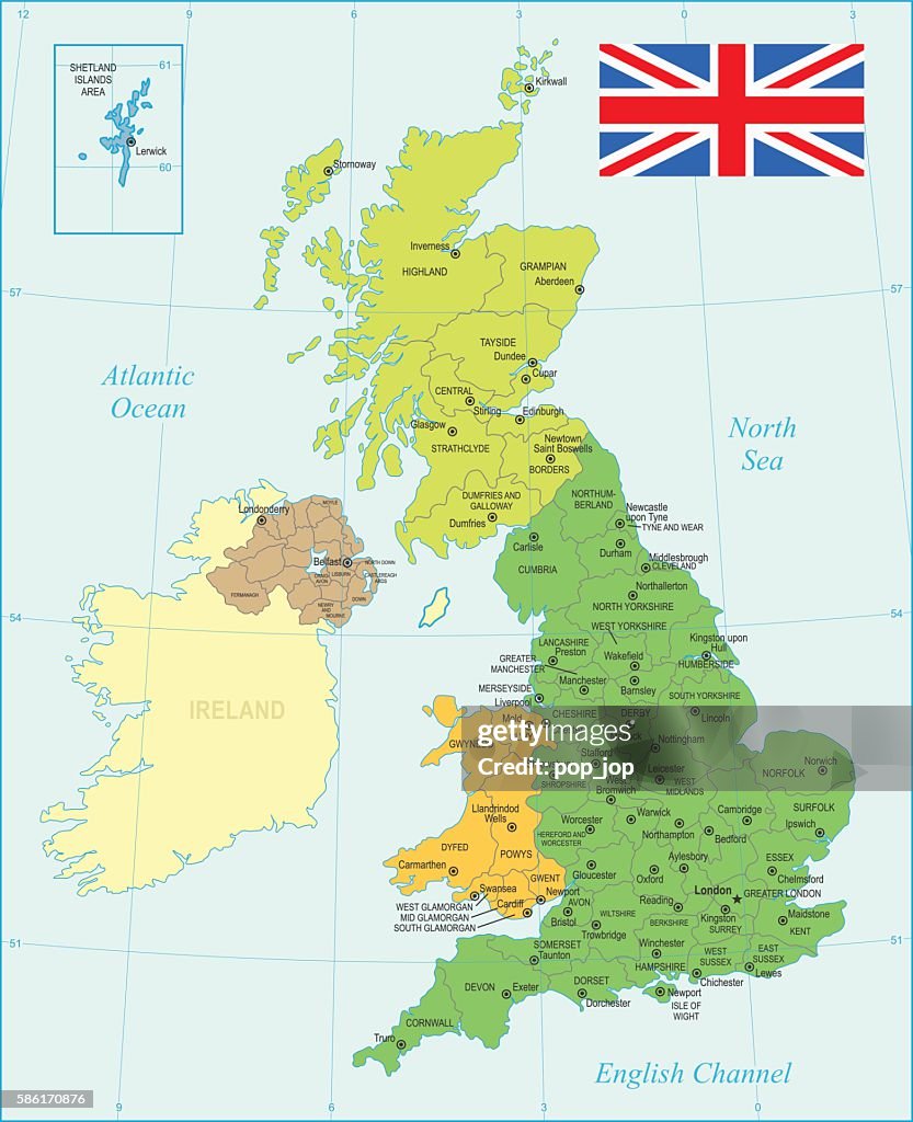 United Kingdom Map - illustration