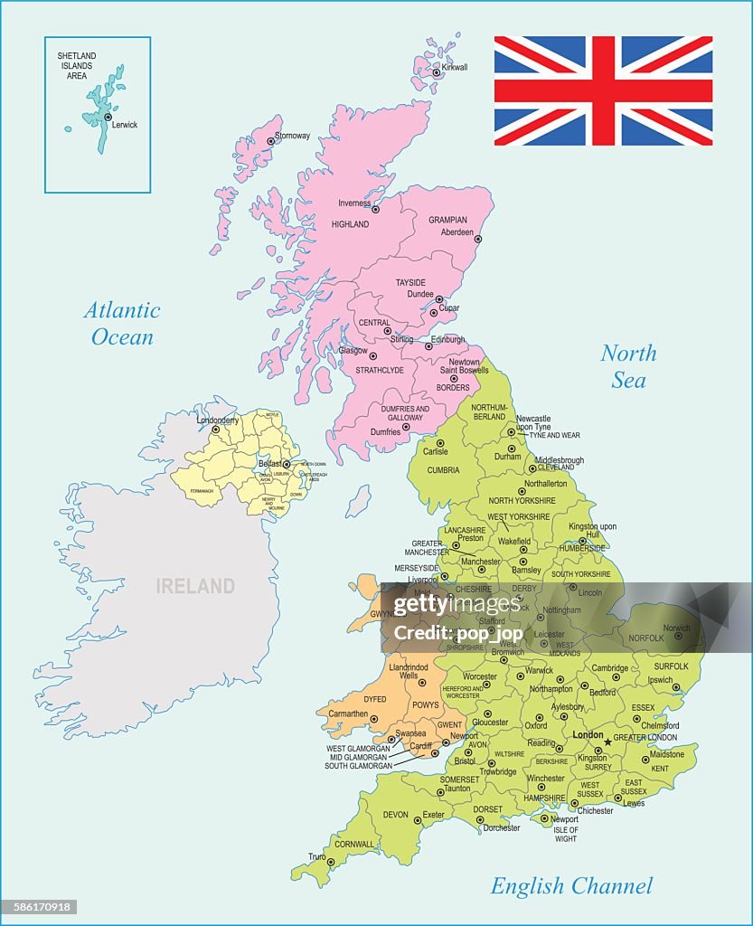 United Kingdom Map - illustration