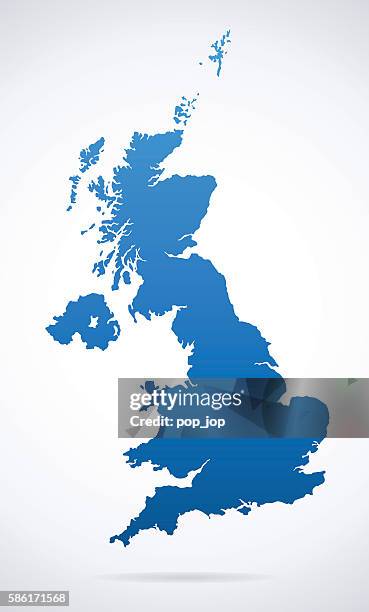 ilustraciones, imágenes clip art, dibujos animados e iconos de stock de mapa de reino unido - sombra paralela