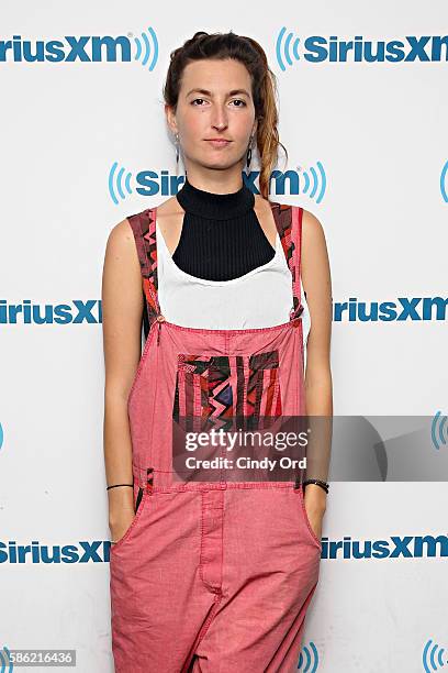 Emily Kokal of Warpaint visits the SiriusXM Studios on August 5, 2016 in New York City.