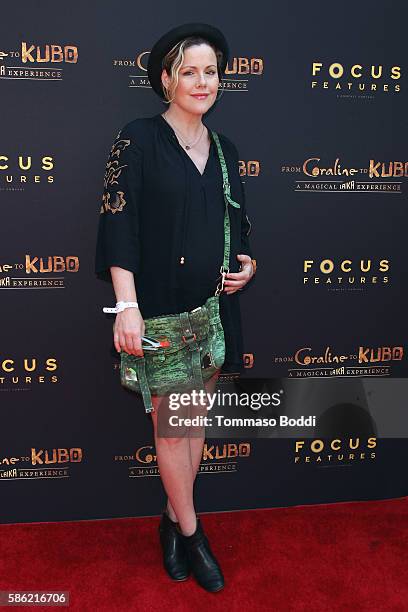 Actress Kathleen Robertson attends the From Coraline To Kubo: A Magical Laika Experience at The Globe Theatre on August 5, 2016 in Universal City,...