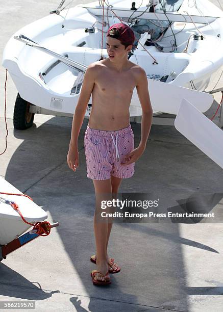 Pablo Nicolas Urdangarin is seen on on August 4, 2016 in Palma de Mallorca, Spain.