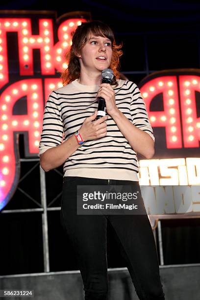 Comedian Claudia O'Doherty performs on The Barbary Stage during the 2016 Outside Lands Music And Arts Festival at Golden Gate Park on August 5, 2016...