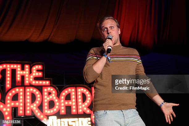 Comedian John Early performs on The Barbary Stage during the 2016 Outside Lands Music And Arts Festival at Golden Gate Park on August 5, 2016 in San...
