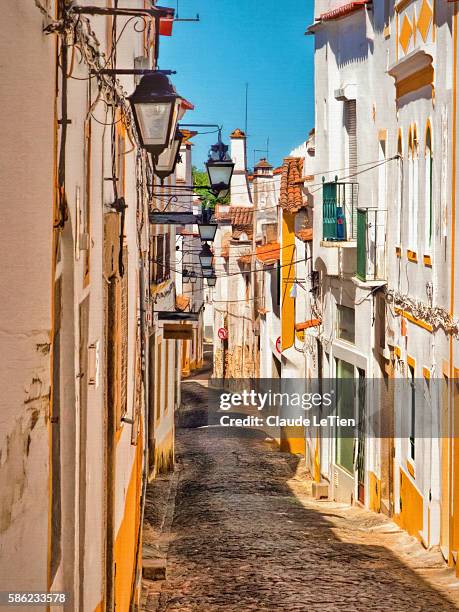 evora street - evora portugal stock pictures, royalty-free photos & images