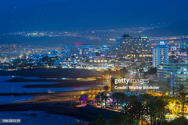 spain, canary islands, tenerife, exterior - playa de las americas stock pictures, royalty-free photos & images