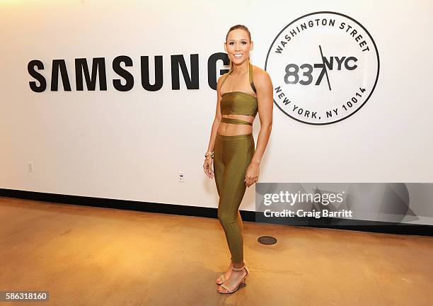 Olympic athlete Lolo Jones attends a "Rio Remotely" event celebrating the 2016 Olympic Opening Ceremony at Samsung 837 on August 5, 2016 in New York...