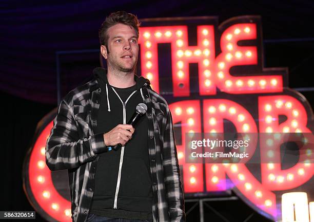 Comedian Anthony Jeselnik performs on The Barbary Stage during the 2016 Outside Lands Music And Arts Festival at Golden Gate Park on August 5, 2016...